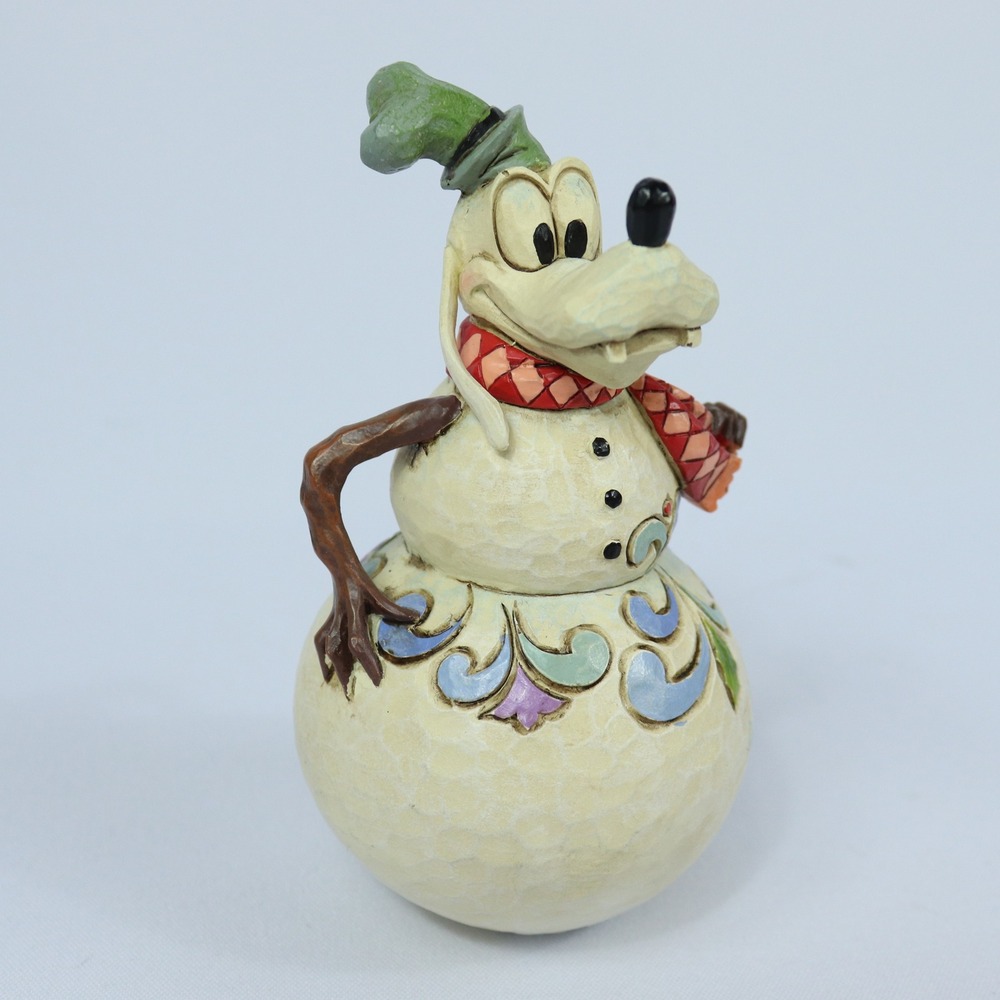 Jim Shore Disney Traditions Goofy Snowman Rocking in a Winter Wonderland Figure